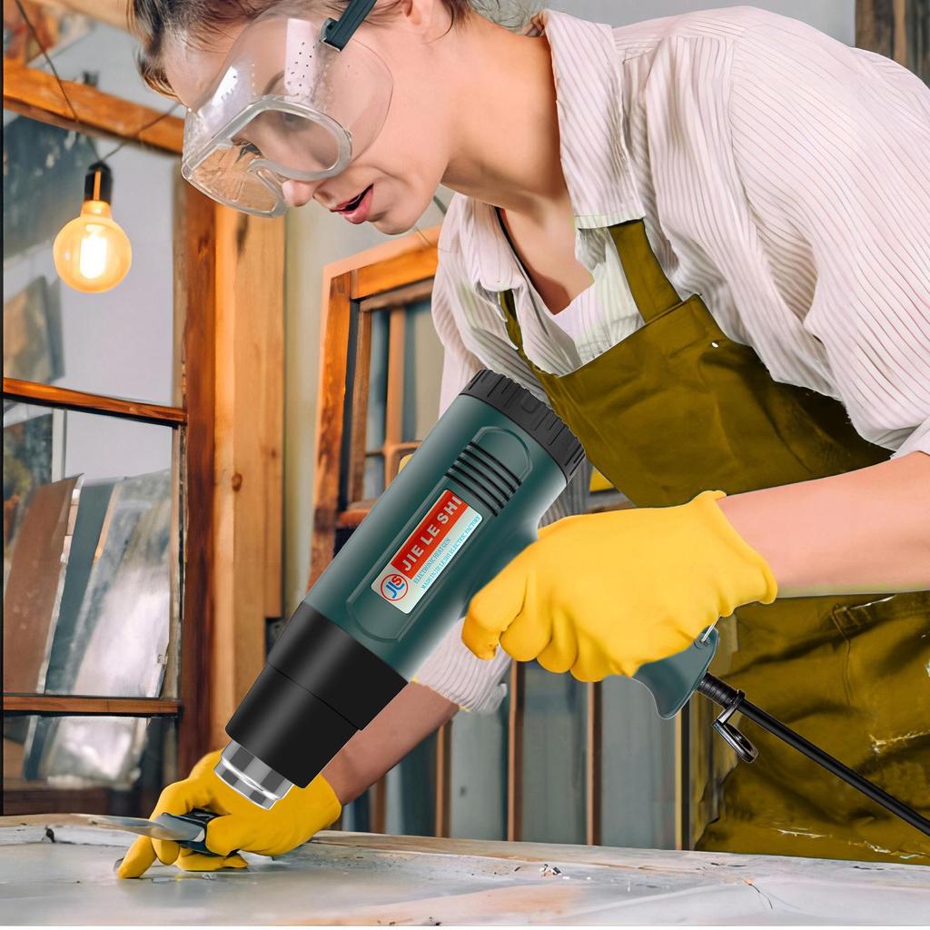 Handheld DIY Industrial Hot Air Gun for Car Film, Plastic Welding, and Drying.