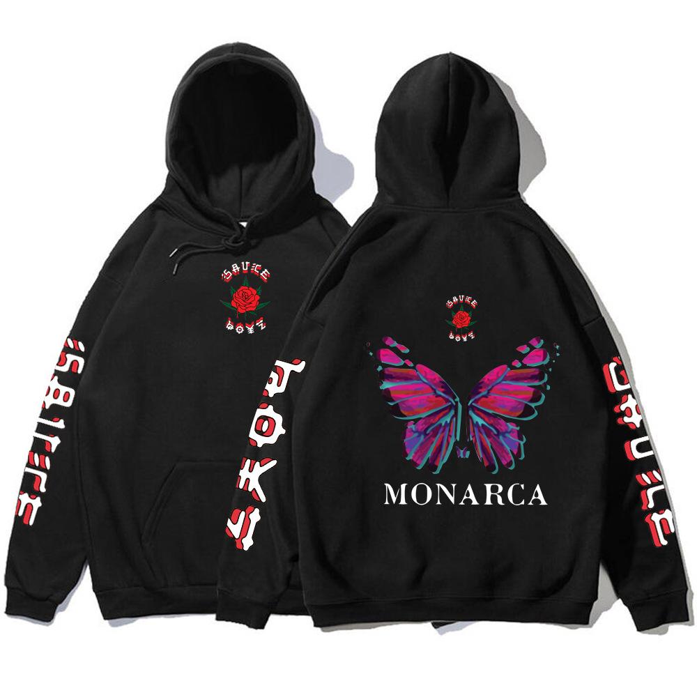 

Eladio Carrion Sauce Boyz Monarca Harajuku Hoodie New Fashion Hoodies Funny Printing Hoodie Sweatshirts Men Long Sleeve Clothes 3XL