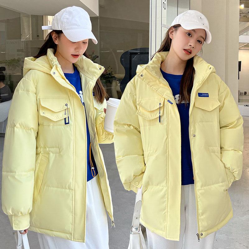 Danmo Giacca invernale da donna Cappotto caldo spesso in cotone imbottito Giacca con cappuccio Parka imbottito in cotone spesso