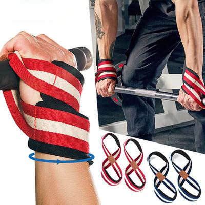 1 Paar Figure 8 Lifting Straps Gewichthebergurte – Figure 8 Straps Handgelenkgurte für Männer, Frauen, Gewichtheben, Kreuzheben