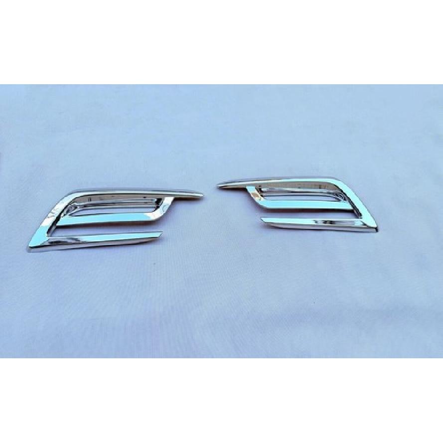 Rear Bumper Fog Light Cover Trim Chrome For 24-25 Toyota Grand Highlander ABS