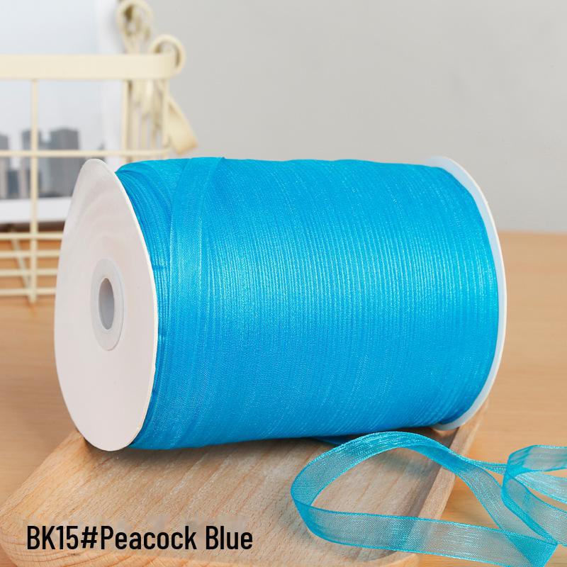 1cm Transparentes Schneegarnband für Haaraccessoires und Geschenktüten