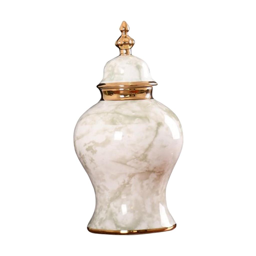 Ceramic Flower Vase Ornament ,Floral Arrangement ,Storage Jar ,Traditional Porcelain Storage for