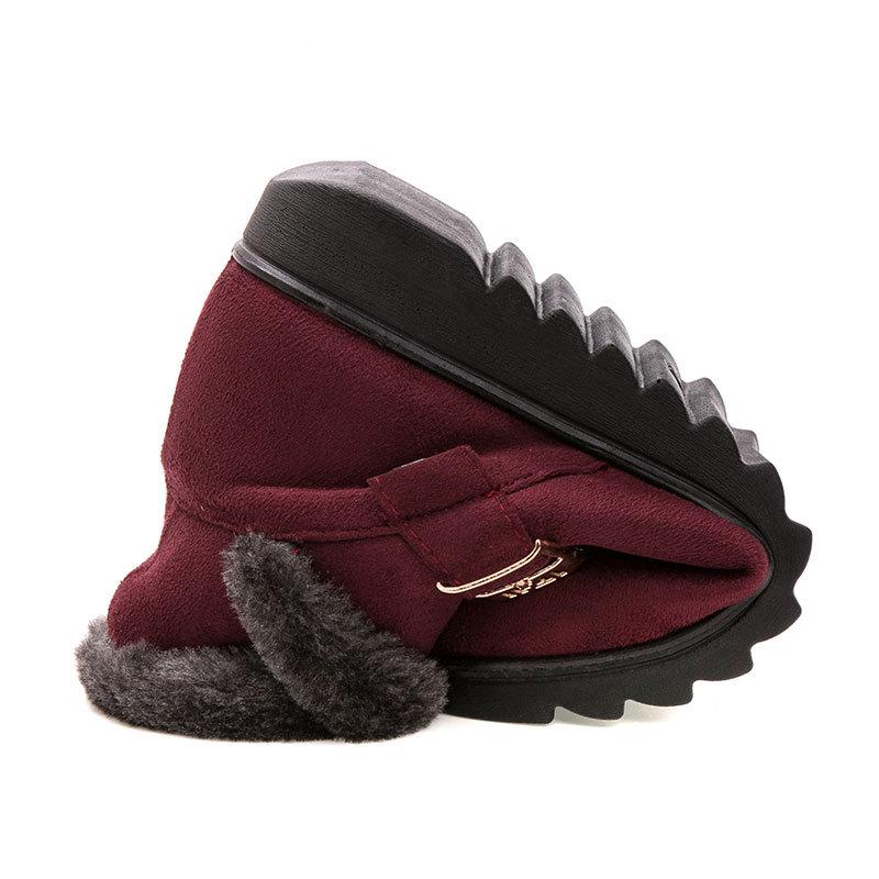 Old Beijing Cloth Shoes for Women Large Size Warm Cotton Boots Middle-aged and Elderly Snow Boots for Women Mother Shoes Cotton Shoes