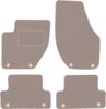 Beige Velour Floor Mats For: Volvo V40 II Station Wagon, Cross Country (2012-)