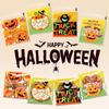 100PCS Mixed Pattern Halloween Candy Bags 10*10cm+3cm OPP Sugar Cookies Bag Self-sealing Transparent Cellophane