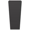 Vidaxl Donice Ogrodowe, 2 Szt., Czarne, 35X35X75 Cm, Stalowe
