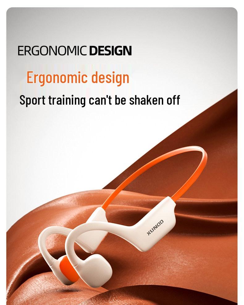 X7s Bone Conduction Bluetooth Headphones with Long Battery Life - Wireless, In-Ear Design for Music