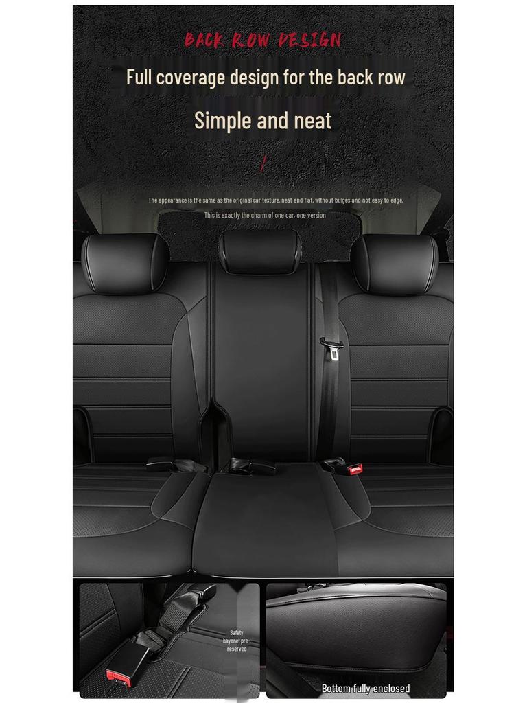 Durable Leather Seat Covers for Beijing BJ40 - Full Coverage, Year-Round Use, 5-Seat Fit