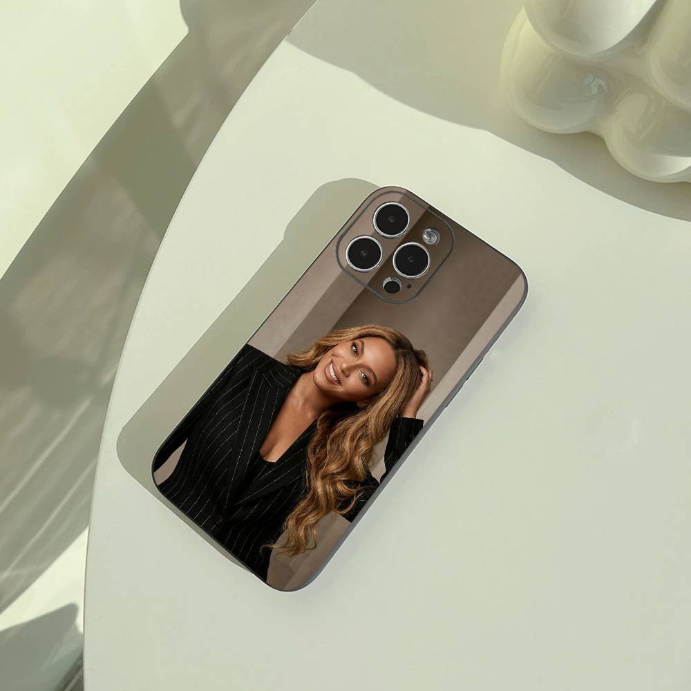 Music legend-B-Beyoncé Phone Case For iPhone 17,16,15,14,13,12,11 Pro Max,16Plus,XS Lightweight and Practical Soft Black Cover