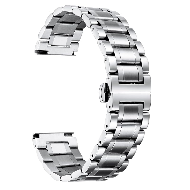 

[BINLUN] replacement belt watch band stainless steel watch band watch belt Highly durable Not easy to rust skin-friendly quick release mesh Unisex