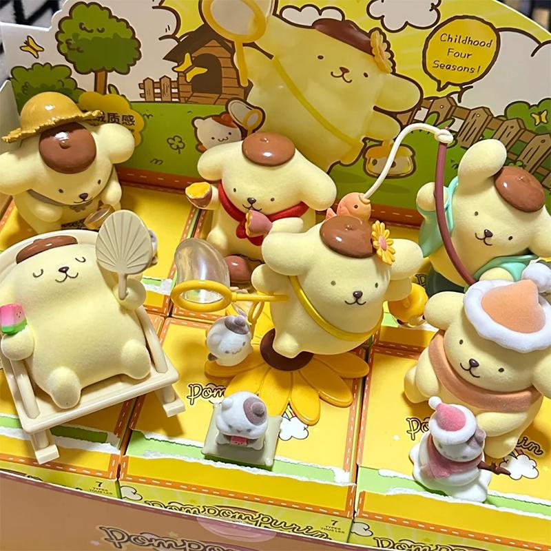 MINISO Pom Pom Purin The Four Seasons Series Blind Box PomPomPurin Anime Action Figure Surprise Bag Collection Models Toys Gifts
