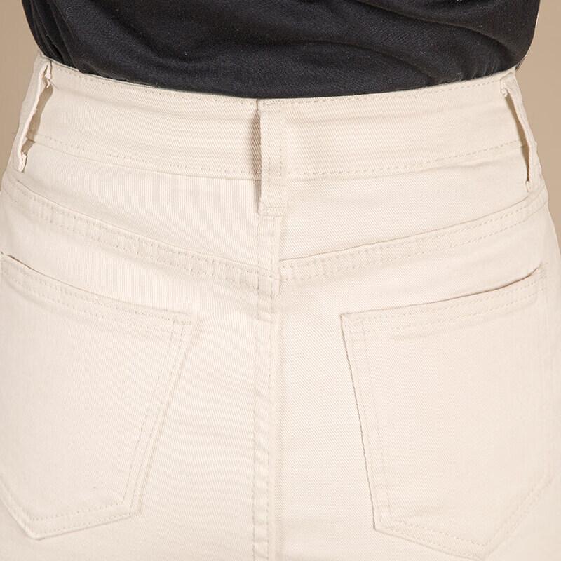 Women's High-Waist Cropped Straight-Leg Jeans
