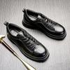Bowei Leather Shoes Men'S Genuine Leather Casual Dress Business British Style Men'S Low-Top Casual Leather Shoes