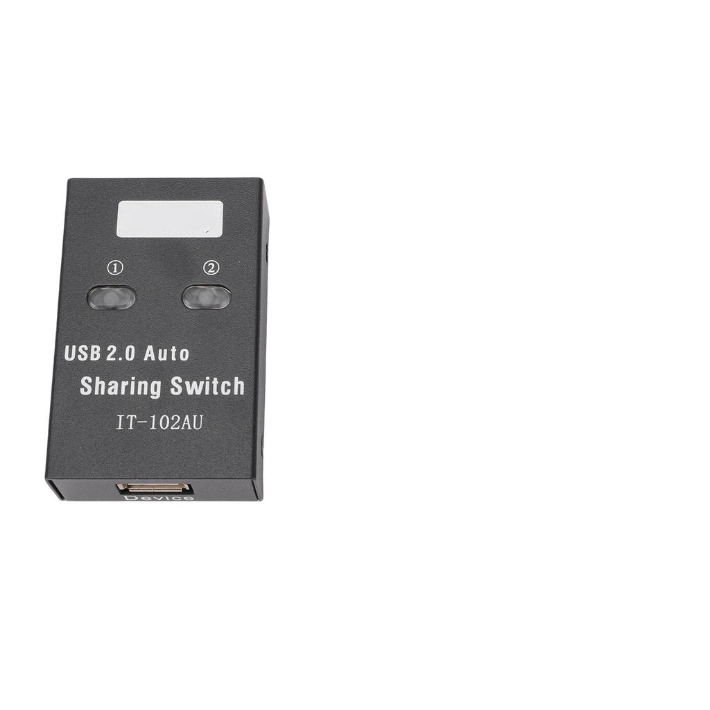 USB 2.0 Sharing Switch 2 Computers Share 1 Printer High Speed Transfer USB Switch Selector for Work