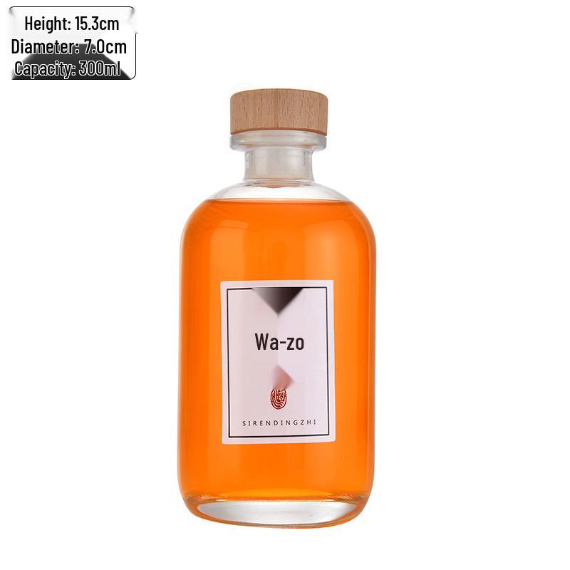 High-Transparency Glass Wine & Juice Bottle with Leak-Proof Lid