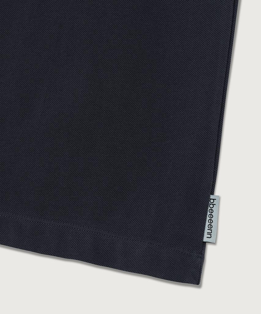 BBEEEENN Mens) Pique T-Shirt_Navy