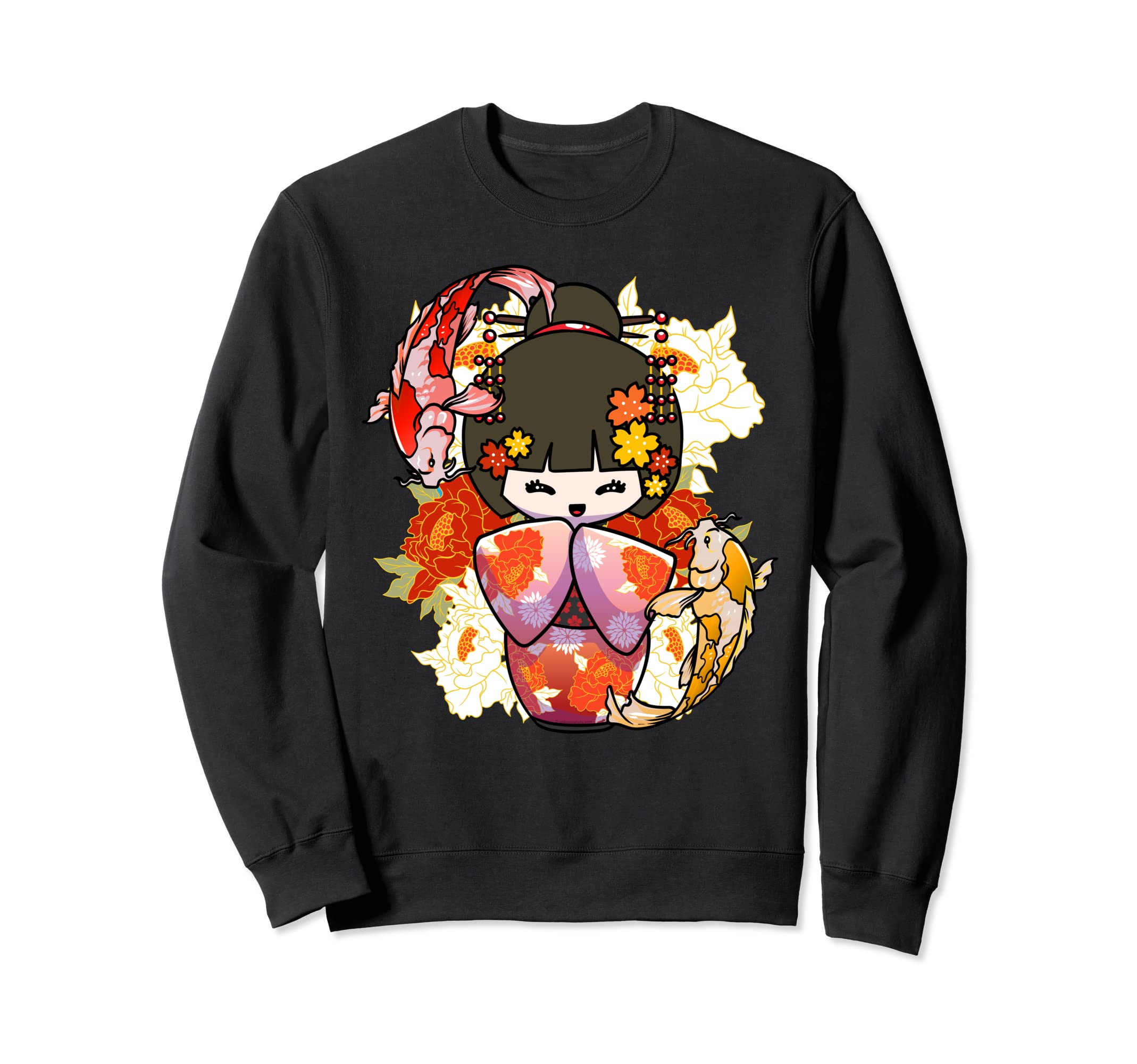 

Kokeshi Doll Koi Fish Japanese Beauty Lover Sweatshirt чёрный