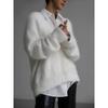 Womens Oversized Knit Cardigan Sweater V-Neck Long Sleeve Soft Warm Fall Winter Loose Fit Casual Outerwear