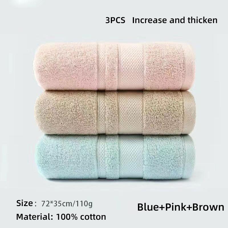 Pure Cotton Towel, Soft and Thick for Washing Face, Absorbs Water, and Wipes Face. Adult Men and Women Can Take a Shower Without Shedding Hair