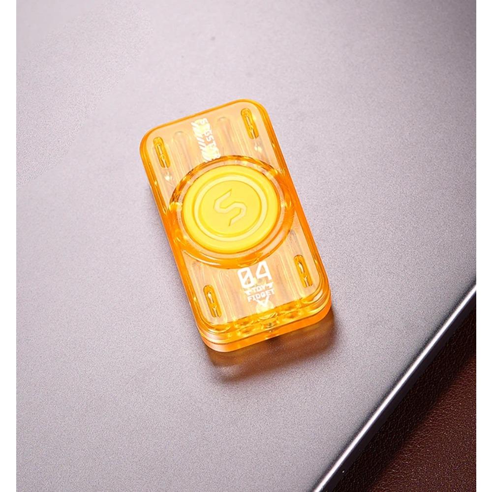 

Магнитный слайдер Fidget Slider для взрослых EDC Fidget Spinner Toy СДВГ светящийся анти-тревожный стресс-снятие игрушки, устойчивые к давлению Подарки жёлтый