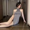 Sexy Cheongsam Babydoll Dress See Trough Chemises Undertøy Hot Sexy Dress Cosplay Game Costume for kvinner