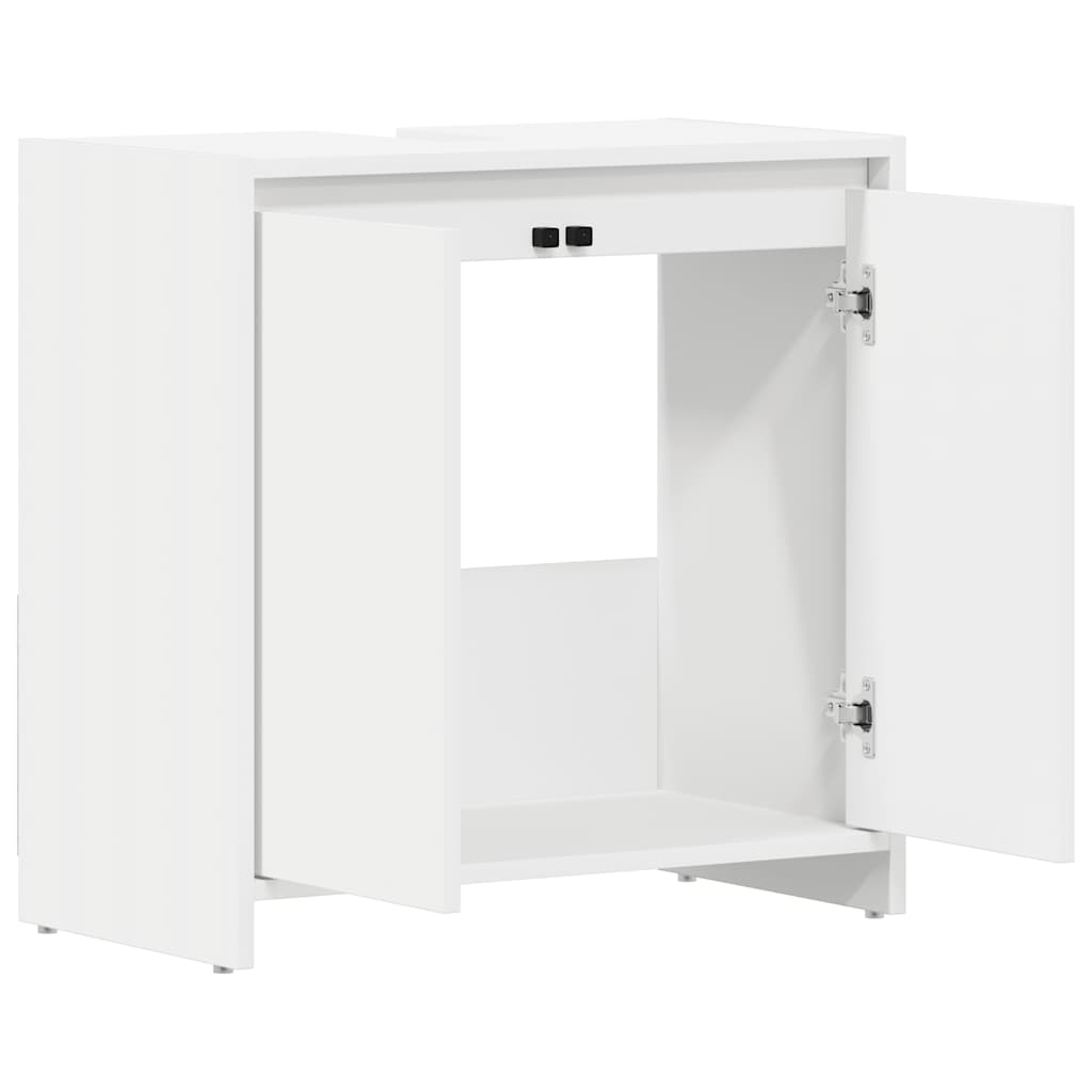 Bathroom Cabinet White 60 x 33 x 61 cm Engineered Wood