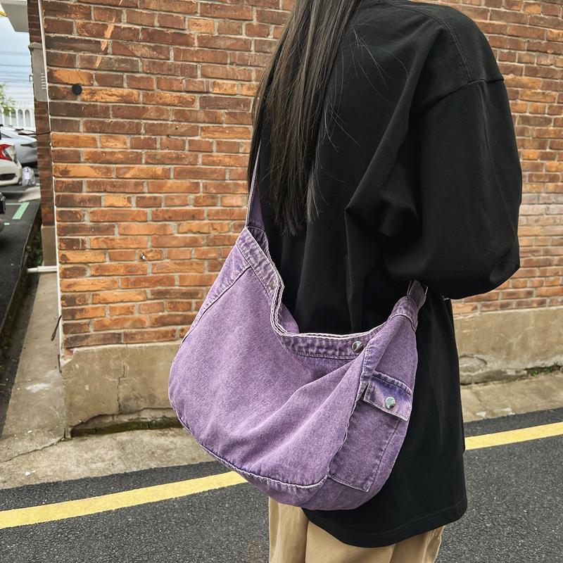 Canvas Bag Women's Denim Crossbody Bag Shoulder Bag Women's Bag