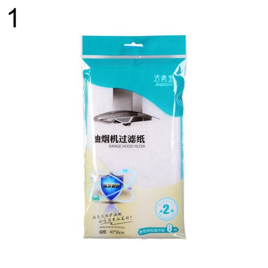 2Pcs Range Paper Oil Hood Grease Filter Stopper Absorbent Dirt Kitchen Appliance