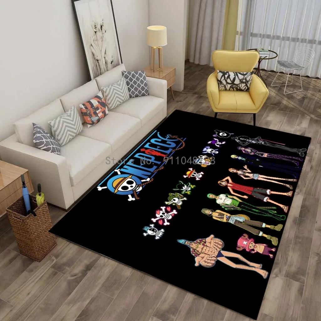 2026 Anime One Piece Japan Cartoon Teppich Teppich Für Wohnzimmer Schlafzimmer Sofa Fußmatte Dekoration Kinder Spielen Rutschfester Boden