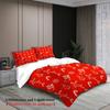 Merry Christmas Bedding Set Animal Soft Polyester Duvet Cover Set Quilt Cover With Pillowcase For Bedroom Decor Christmas Gifts