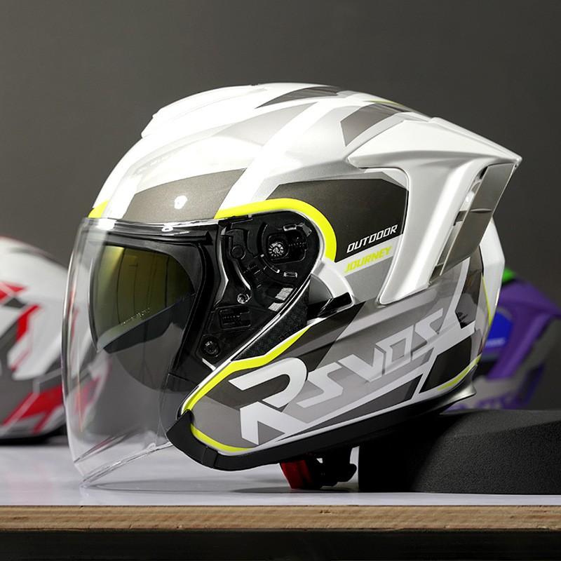 3/4 Open Face Motorcycle Helmet Men Adult Full Coverage DOT ECE Certified Use ABS Material Lightweight Safety Gear