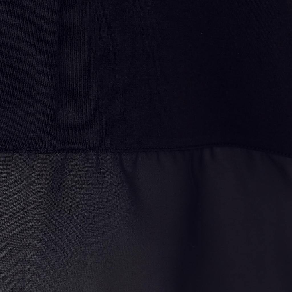 Comme Ca Ism Sheer Combi Cut and L Sew, 12-68CM25-205, Black,