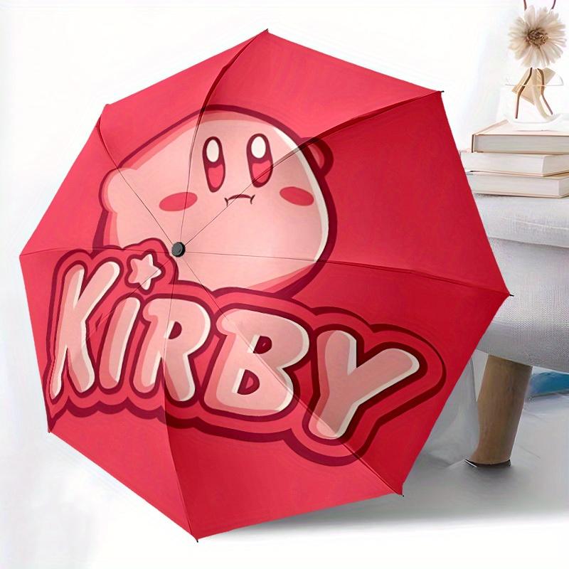 1pc Kirby Character Windproof Automatic Umbrella, Lightweight for Women/Men, Perfect Christmas Gift a0811189