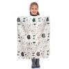 Children Professional Hair Cutting Cape Kids Haircut Cape,Easy Cleanings Polyester Materials Adjustable Snap Closure