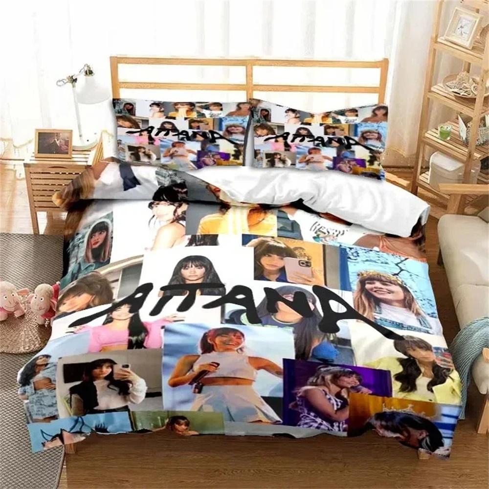 3D Print Spanish Singer A-Aitana Bedding Set,Duvet Cover Bed Set Quilt Cover Pillowcase,King Queen Twin Size Boys Girls Adults