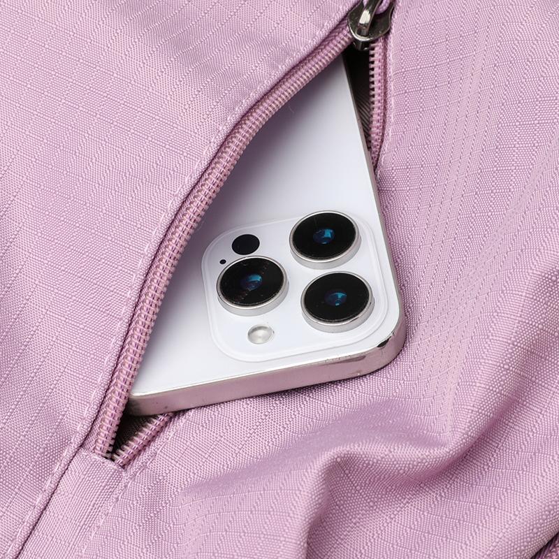 Solid Color Travel Backpack Water-Repellent Large Capacity Schoolbag for Middle School Students