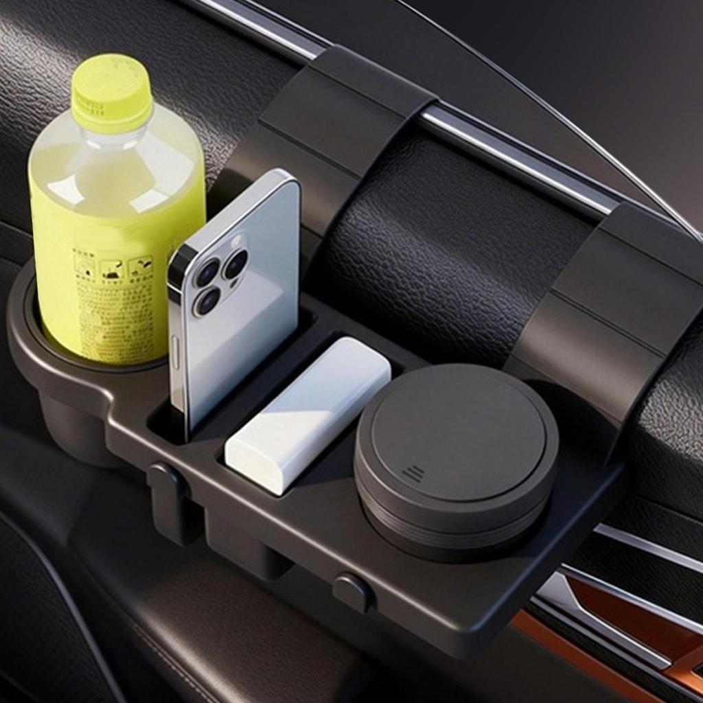 Car Window Cup Holder Non-Slip Multifunctional Organizer Car Door Coffee Cup Holder For Back Front Truck Interior Mobiles Phone