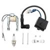 Professional Motorcycle Ignition Coil And Spark Plugs Kit For 49cc 66cc 80cc 2-Strokes Dirt Bike Scooters Moped