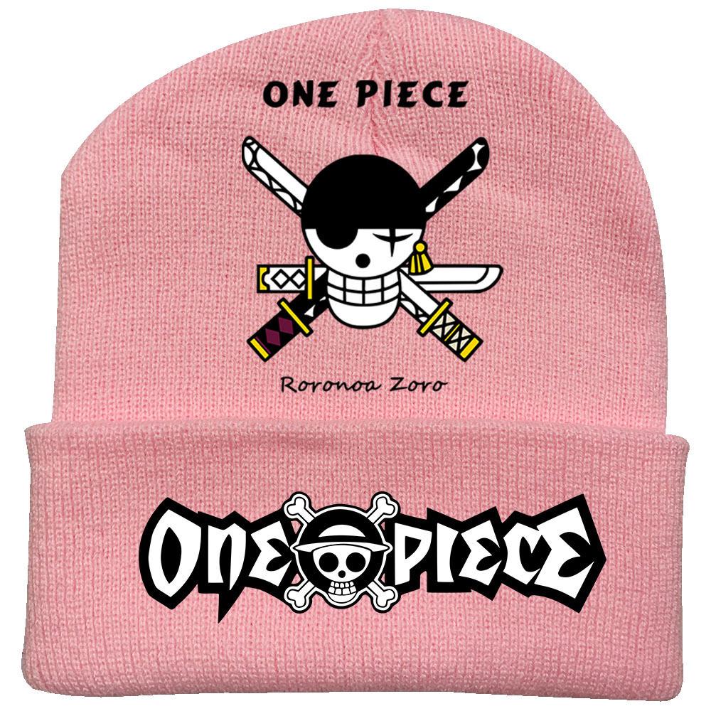 One Piece Anime Knit Hat: Warm Velvet Lined, Rolled Brim, Adult Outdoor Beanie