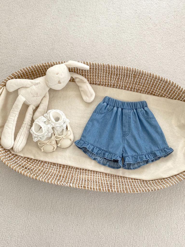 Baby Girl Summer Knit Set Short Sleeve Hollow Out Top And Shorts Breathable Casual Two Piece Outfit