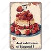 Eat Breakfast at Night Funny Sign, Kitchen Wall Decor Metal Plaque 20x30cm