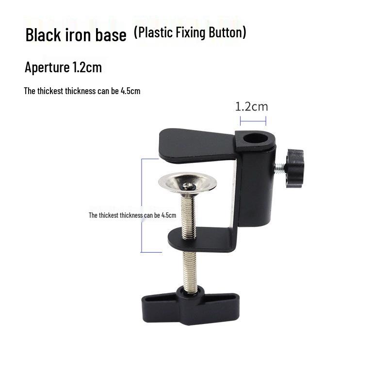 Verstellbare Aluminium-I-Träger-Tischleuchte mit Klemme und Tigermaulklemme