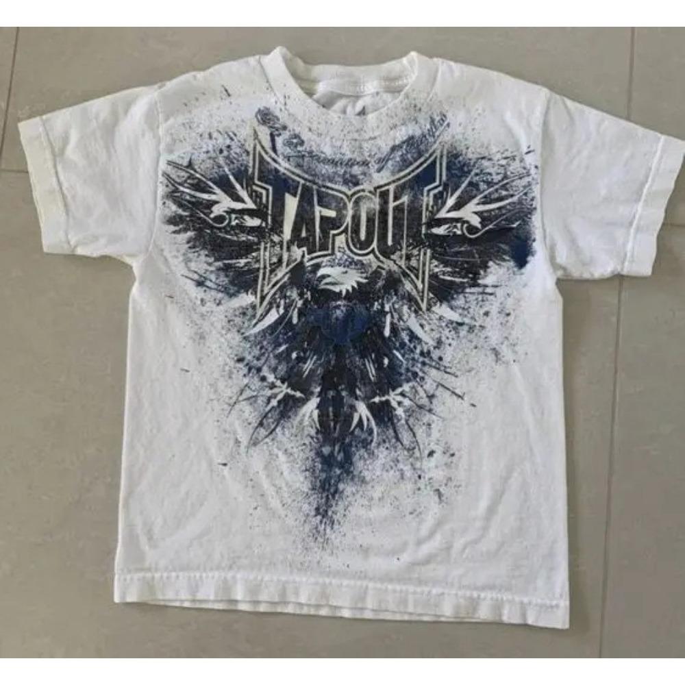 RogueWave Street Style Women Tops Short Sleeve Retro Gothic Style Haute Highend Design Stamp Duty Y2k Punk Style