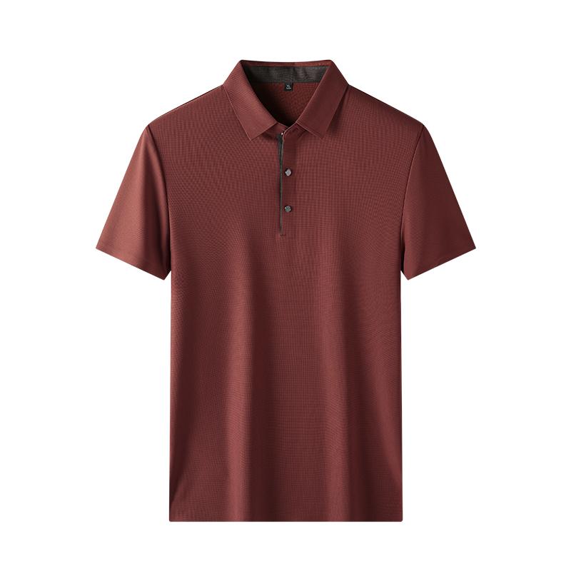 Ice Silk POLO Shirt Seamless POLO Shirt Men's Lapel POLO Shirt Short Sleeve Men