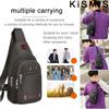 New Unisex Canvas Leisure Sports Small Backpack Oxford Cloth One-shoulder Messenger Bag Chest Bag for Men Women