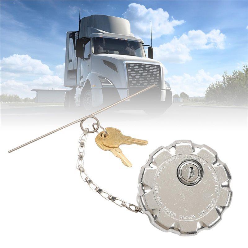 For Volvo VN VNL Series& Mack Truck Compatible 3" Diesel Fuel Cap Locking Mechanism- Part Numbers 20770691 20511590 Accessories