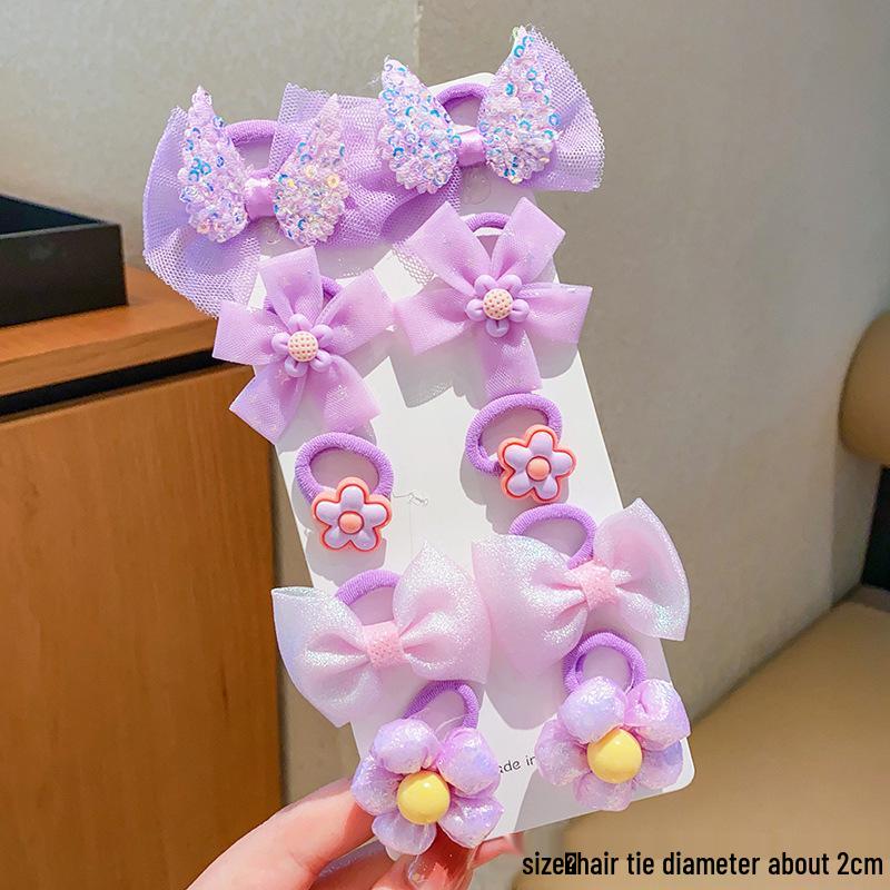 2025 Children's Flower Hair Ties - Princess Headwear Rubber Band for Girls and Babies