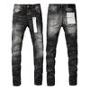 BeatStreet American High Street Jeans Fashion Trends Distressed Light Blue Patchwork Stretch Skinny Button Fly Ripped Jeans Pants Brand