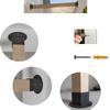 Set of 6 Powder Coated Steel Post Base Anchors for Fence Railings Privacy Panel Gazebos Pergolas and Mailbox Support